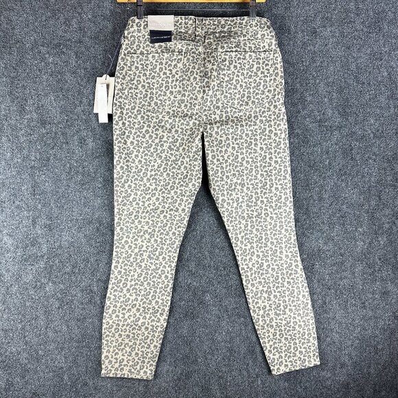 NYDJ Not Your Daughters Jeans For Chicos Womens 10 Skinny Ankle Leopard NEW - Picture 4 of 10